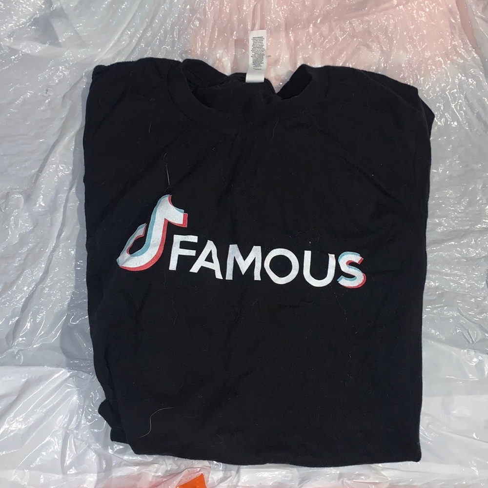“TikTok famous” black tee shirt